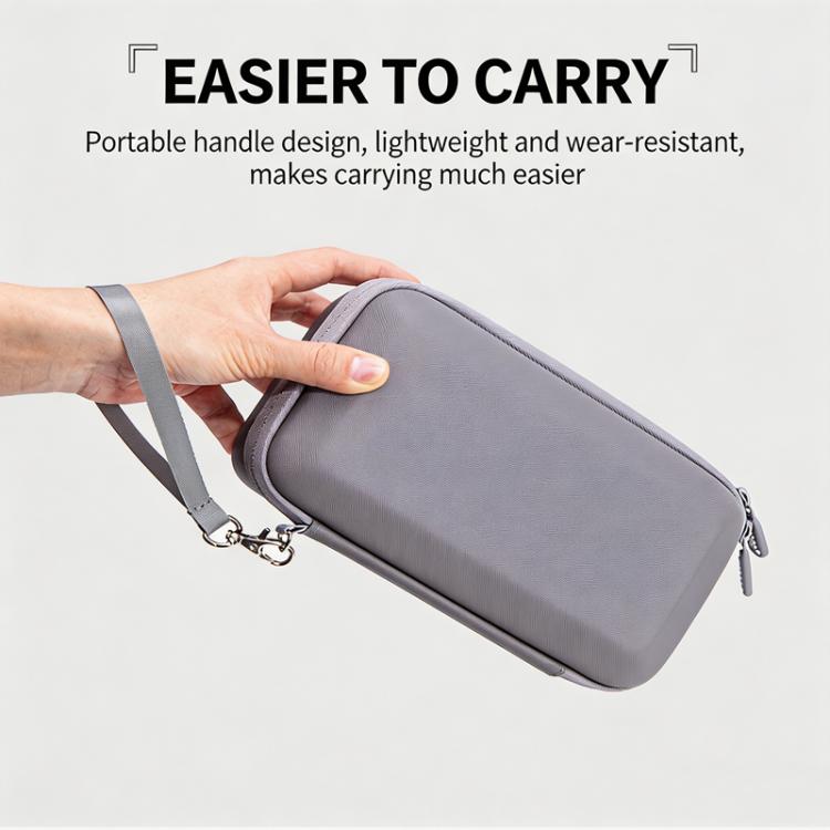 For DJI Osmo Pocket 4 Hard Carrying Case Portable Travel Storage Bag with Wrist Strap & Soft Flannel Inner