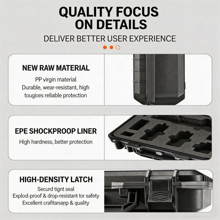 For DJI Osmo Pocket 4 Explosion-proof Hard Carrying Case Protective Storage Box with Custom EVA Foam