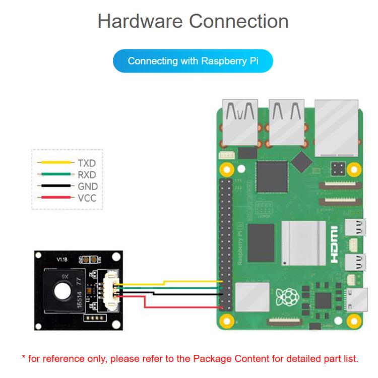 Environment 6 In 1 Gas Sensor Module Supports UART Control Interface, Waveshare 34169