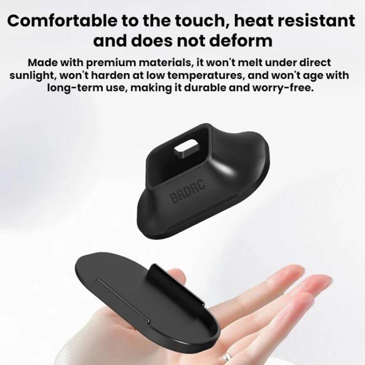 For DJI Osmo Pocket 4 / 3 BRDRC Car Desktop Silicone Mount