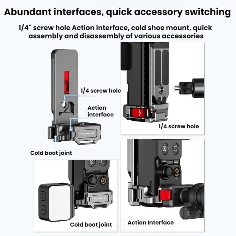 For DJI Osmo Pocket 4/3  Flymile Multi-functional Magnetic Frame Base