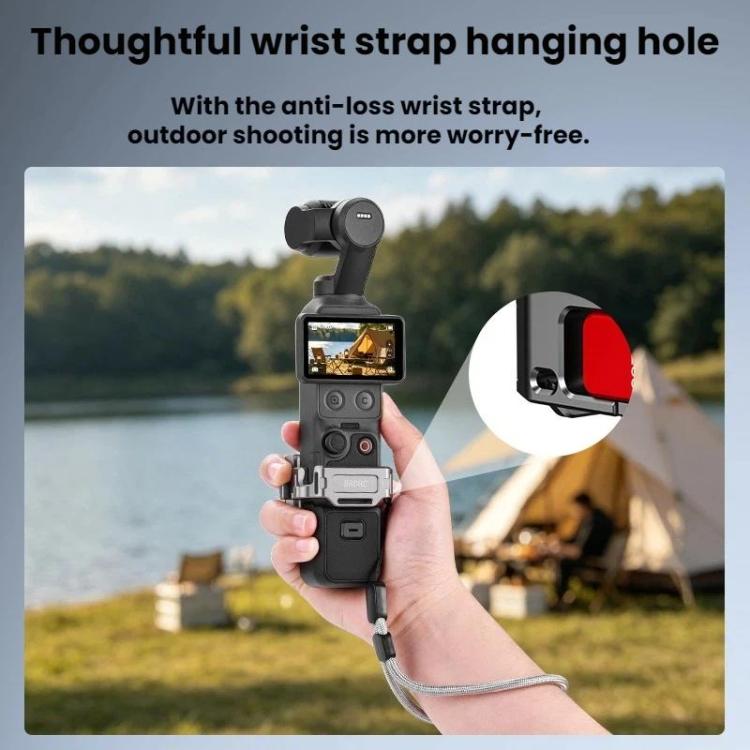 For DJI Osmo Pocket 4 BRDRC Cold Shoe Interface Quick-Release Expansion Frame Bracket, For DJI Osmo Pocket 4