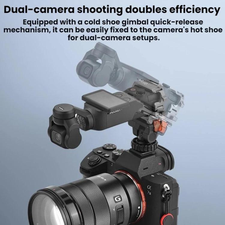 For DJI Osmo Pocket 4 BRDRC Cold Shoe Interface Quick-Release Expansion Frame Bracket, For DJI Osmo Pocket 4
