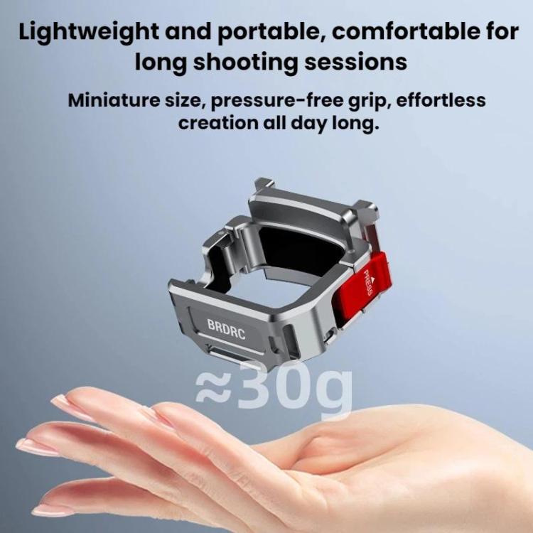 For DJI Osmo Pocket 4 BRDRC Cold Shoe Interface Quick-Release Expansion Frame Bracket, For DJI Osmo Pocket 4
