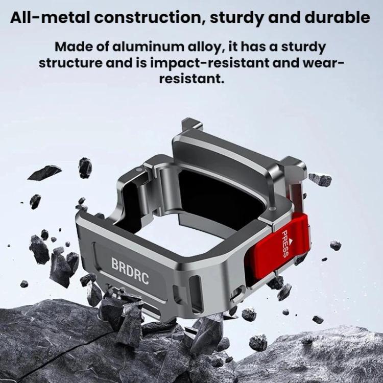 For DJI Osmo Pocket 4 BRDRC Cold Shoe Interface Quick-Release Expansion Frame Bracket, For DJI Osmo Pocket 4