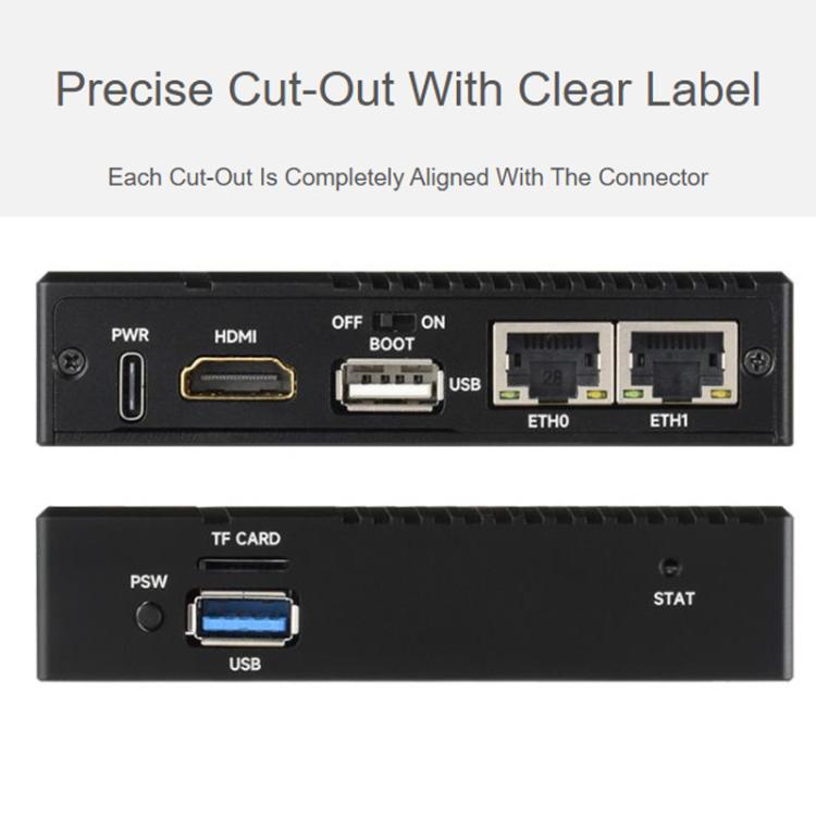 For Raspberry Pi CM5 Gigabit / 2.5G Dual Ethernet Mini-Computer Supports Dual RJ45 Ethernet Ports, 4K Display Output And Dual MIPI Interfaces, Waveshare 34180