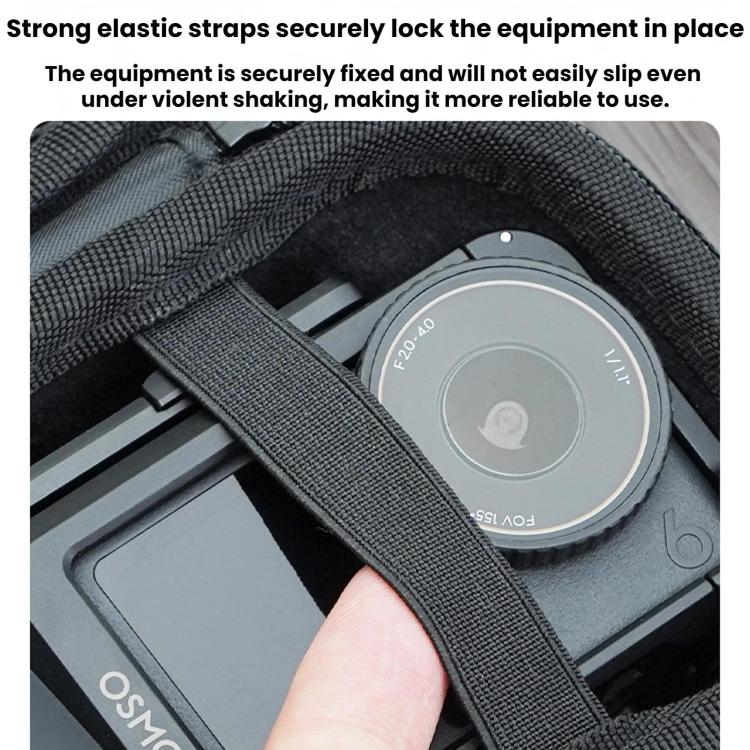For DJI Action 6 / 5 / 4 / Insta360 Ace Pro 2 Flymile Street Photography Handle Storage Bag