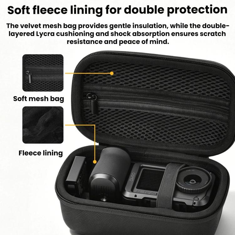 For DJI Action 6 / 5 / 4 / Insta360 Ace Pro 2 Flymile Street Photography Handle Storage Bag