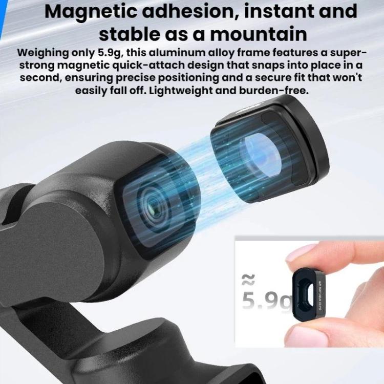 For DJI Osmo Pocket 3 / 4 BRDRC Filter Extension Lens Widening Filter Accessory, Beauty Filter, Whitening Filter