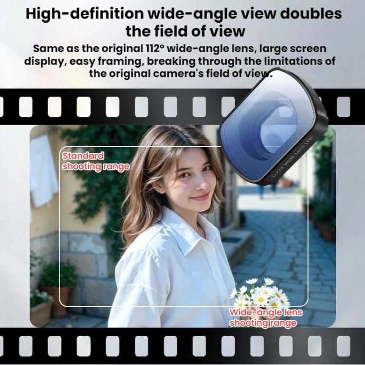 For DJI Osmo Pocket 3 / 4 BRDRC Filter Extension Lens Widening Filter Accessory, Beauty Filter, Whitening Filter