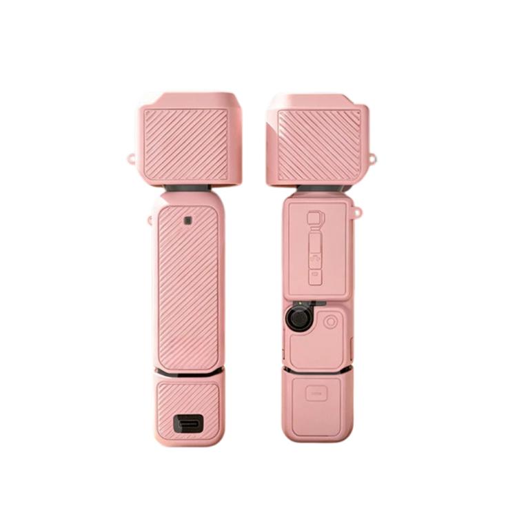 For DJI Osmo Pocket 4 Silicone Case 4-in-1 Full Body Protective Cover Kit Anti-Scratch Shockproof Skin Sleeve with Lanyard