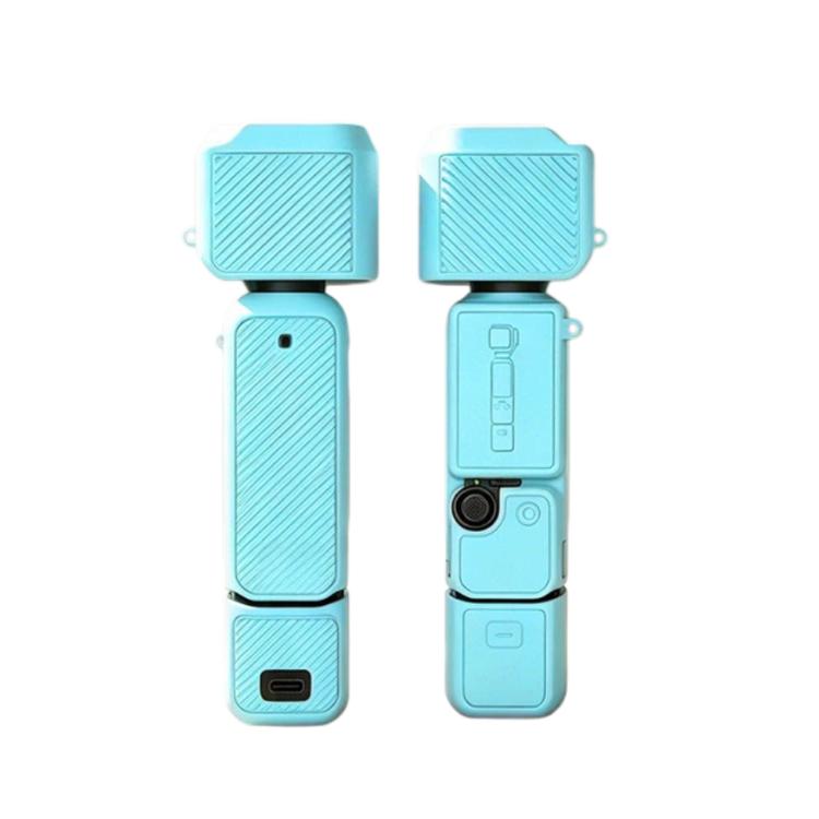 For DJI Osmo Pocket 4 Silicone Case 4-in-1 Full Body Protective Cover Kit Anti-Scratch Shockproof Skin Sleeve with Lanyard