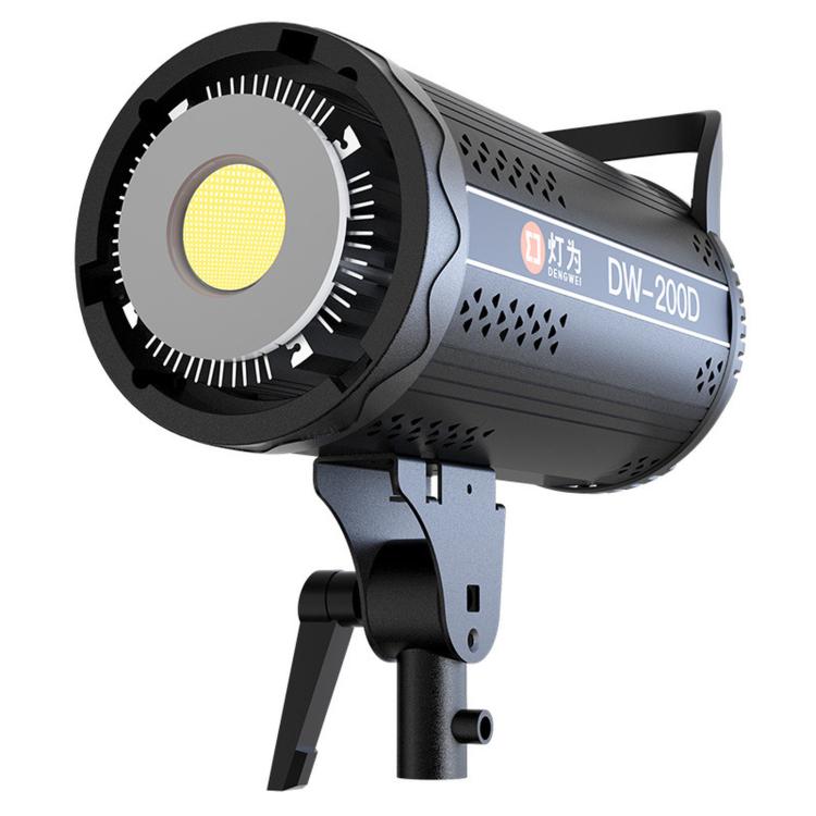 DENGWEI DW200D 200W COB LED Video Light Daylight Balanced Continuous Output Studio Lamp, EU Plug, US Plug, UK Plug