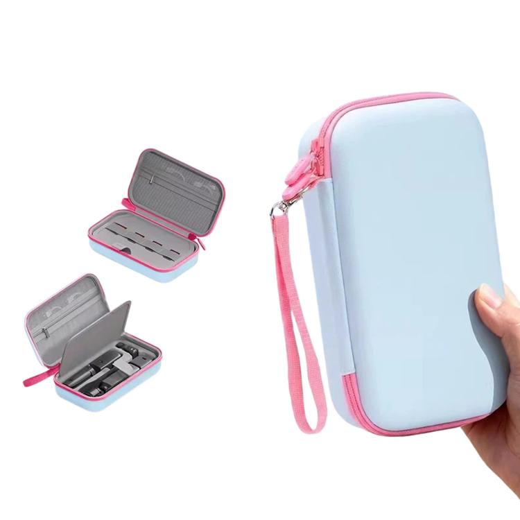 For DJI Osmo Pocket 4/3 Creator Combo Hard Carrying Case PU Leather Portable Travel Storage Bag with Divider