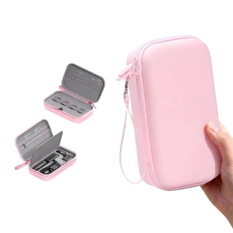 For DJI Osmo Pocket 4/3 Creator Combo Hard Carrying Case PU Leather Portable Travel Storage Bag with Divider