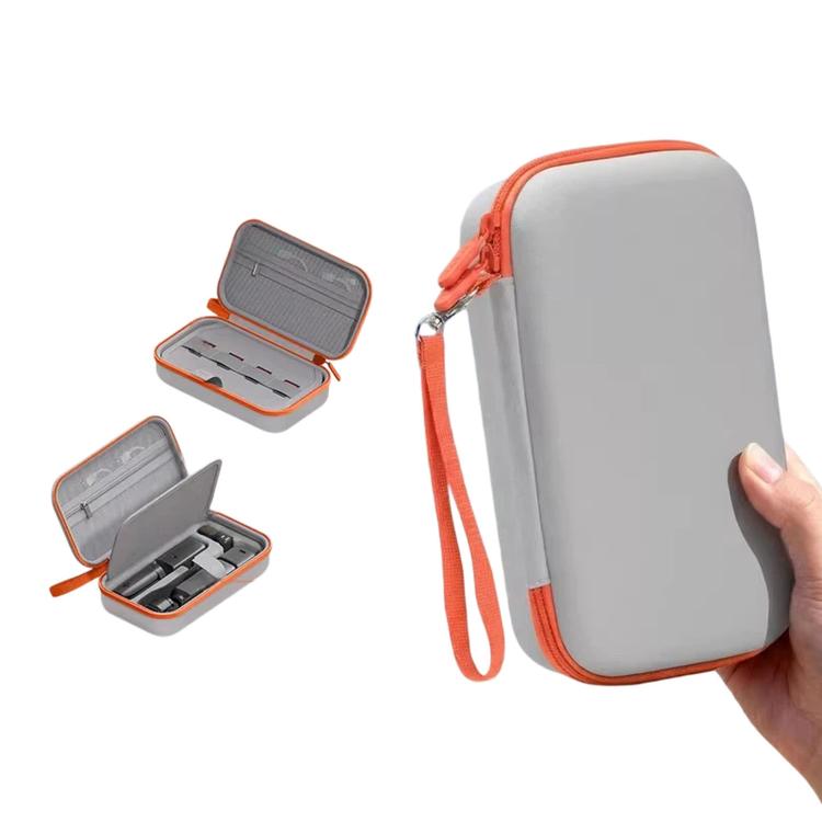 For DJI Osmo Pocket 4/3 Creator Combo Hard Carrying Case PU Leather Portable Travel Storage Bag with Divider