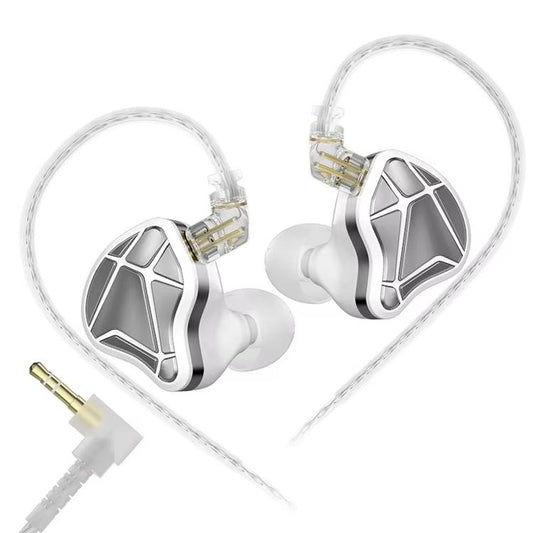 KZ Axas FPS 1.2m Wired Gaming Earphones, 3.5mm Standard White, 3.5mm With Mic White, Type-C Sound Card White, 3.5mm Standard Black, 3.5mm With Mic Black, Type-C Sound Card Black