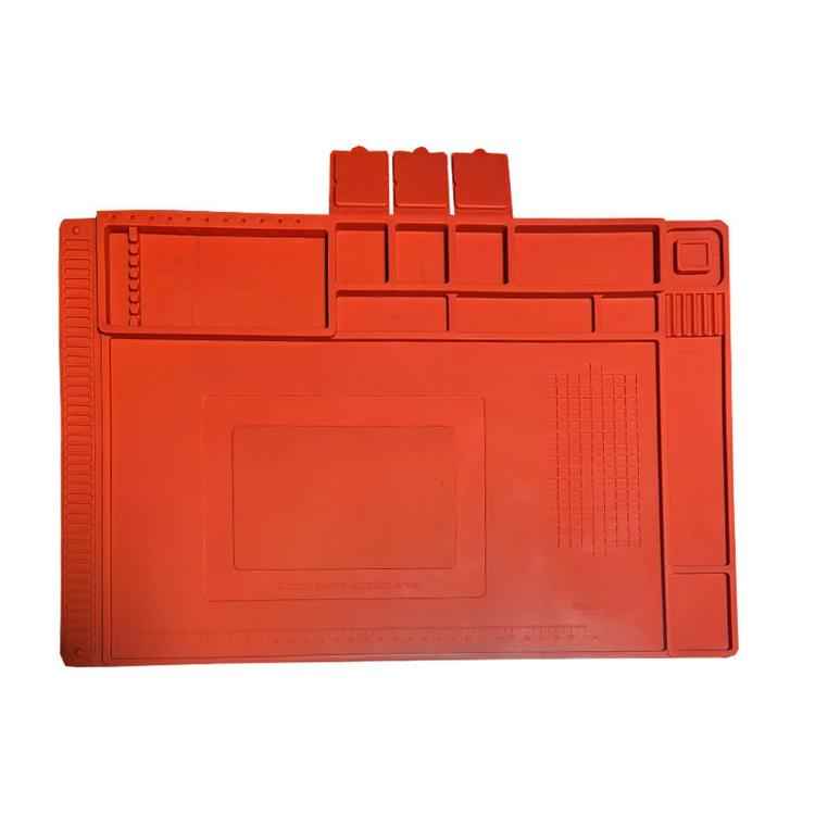 Magnetic Silicone Soldering Mat Heat Resistant Work Mat for Electronics Repair  17.7 x 11.8 Inch