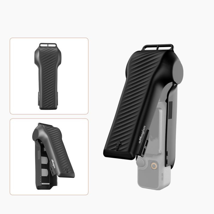 For DJI Osmo Pocket 4 aMagisn One-Piece Flip Protective Case Impact-Resistant ABS Hard Cover with Built-in Magnetic Filter Storage