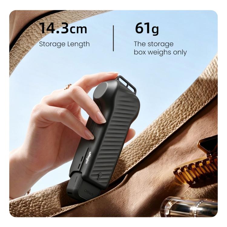 For DJI Osmo Pocket 4 aMagisn One-Piece Flip Protective Case Impact-Resistant ABS Hard Cover with Built-in Magnetic Filter Storage