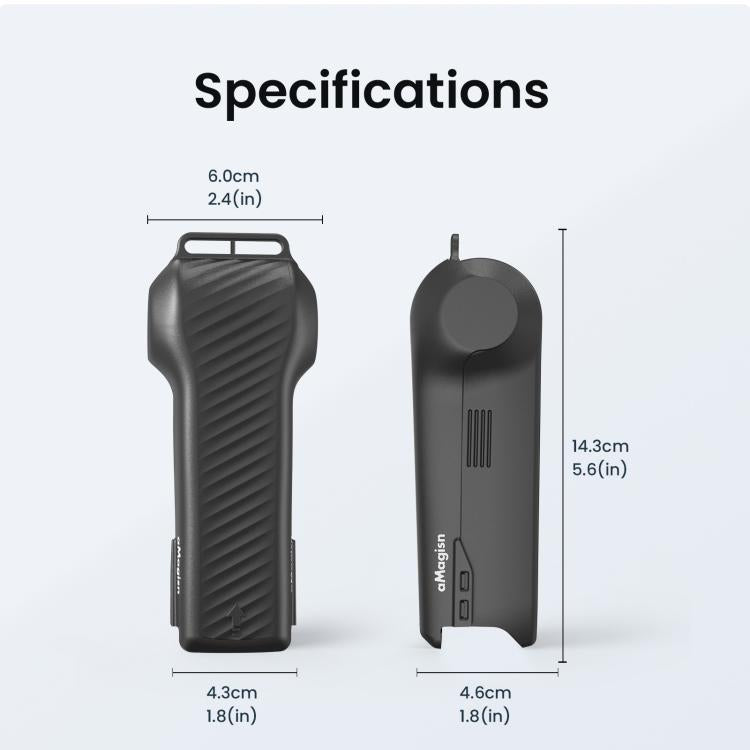 For DJI Osmo Pocket 4 aMagisn One-Piece Flip Protective Case Impact-Resistant ABS Hard Cover with Built-in Magnetic Filter Storage