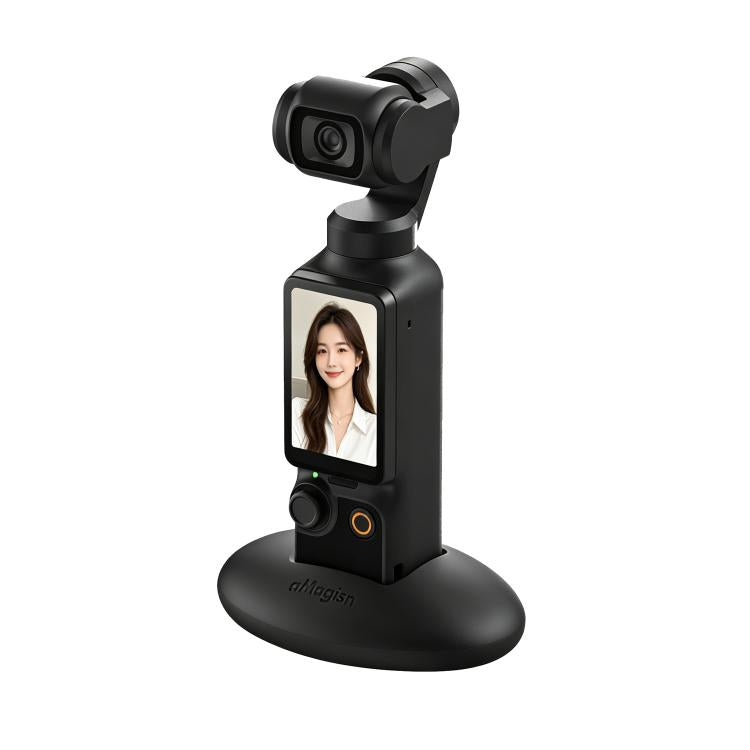 For DJI Osmo Pocket 4 / 3 aMagisn Silicone Desktop Stand Base Non-Slip Dashboard Car Mount with Adhesive