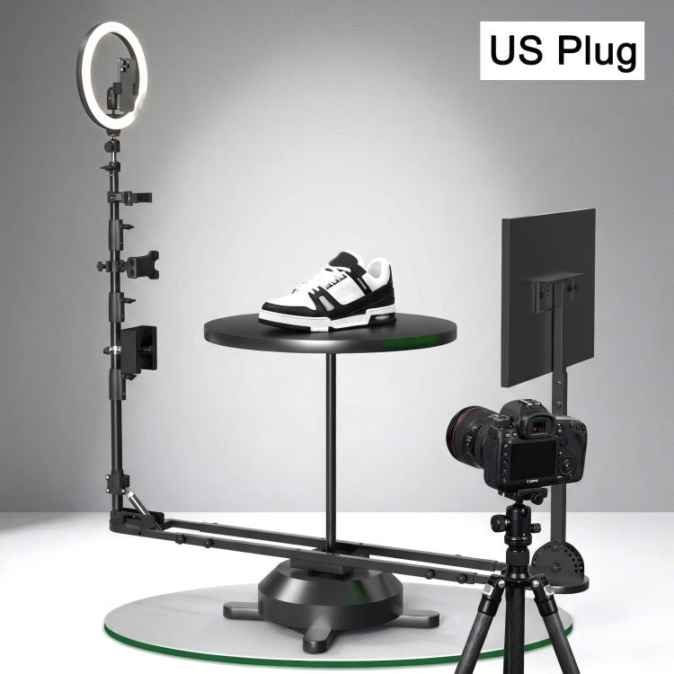 360-Dgree Electric Rotating Display Stand, Panoramic Photography Turntable For Phone & DSLR Camera Product Shooting, EU Plug, US Plug, UK Plug