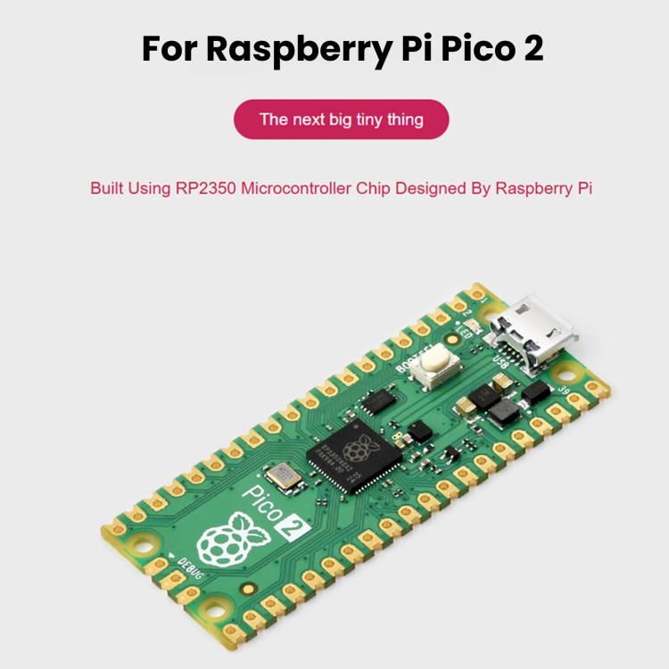 Waveshare For Raspberry Pi Pico 2 Microcontroller Board Based On Official RP2350 Chip Dual-Core & Dual-Architecture Design, Original, Starter Kit, Sensor Kit