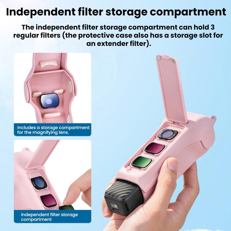 DJI Osmo Pocket 4 / 3 BRDRC Lens Screen Filter Storage Protective Case