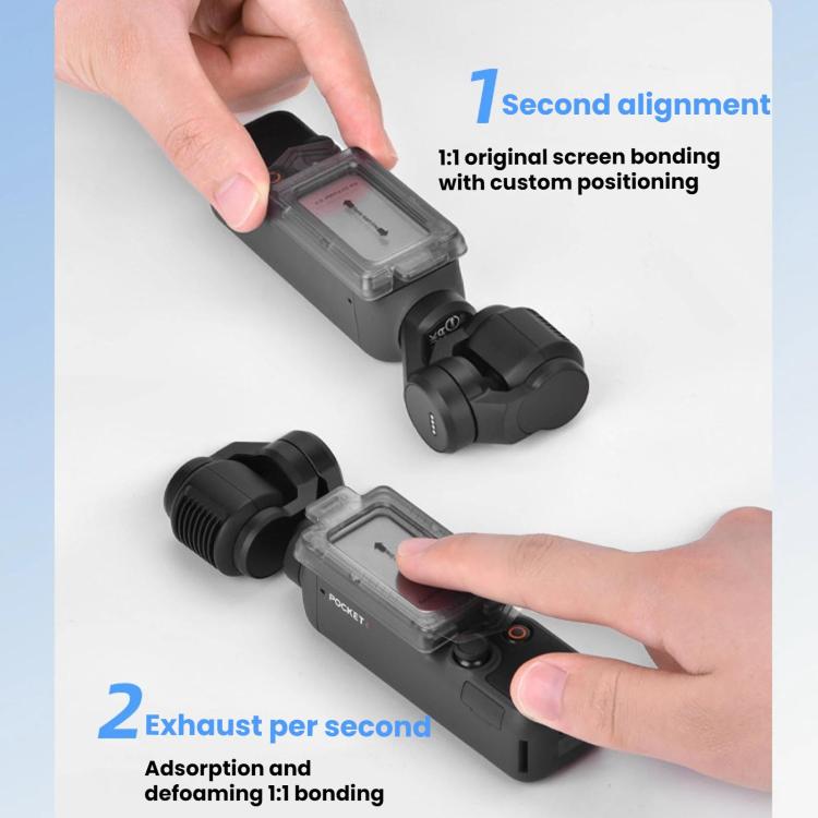 For DJI Osmo Pocket 4 / 3 BRDRC AR Tempered Glass Screen Protector Applicator