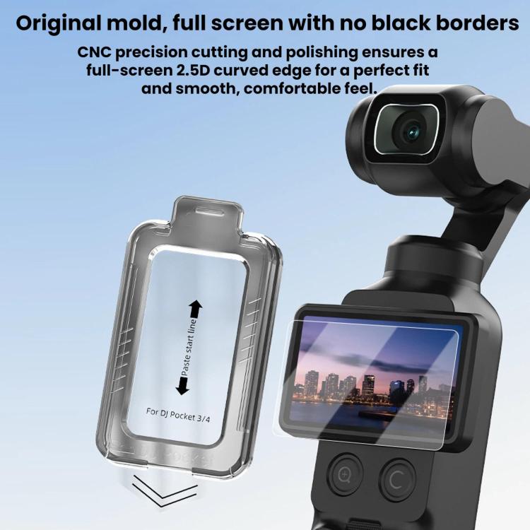 For DJI Osmo Pocket 4 / 3 BRDRC AR Tempered Glass Screen Protector Applicator