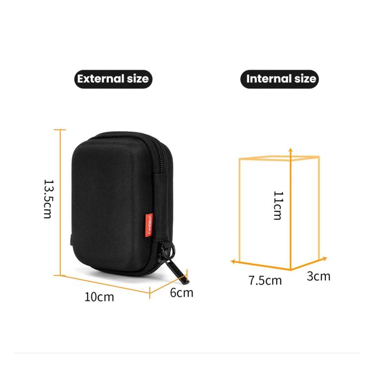 Cwatcun H45 3.0 Portable CCD Camera Bag Single-Shoulder EVA Mirrorless Compact Cameras Storage Bag, H45 3.0 (Black)