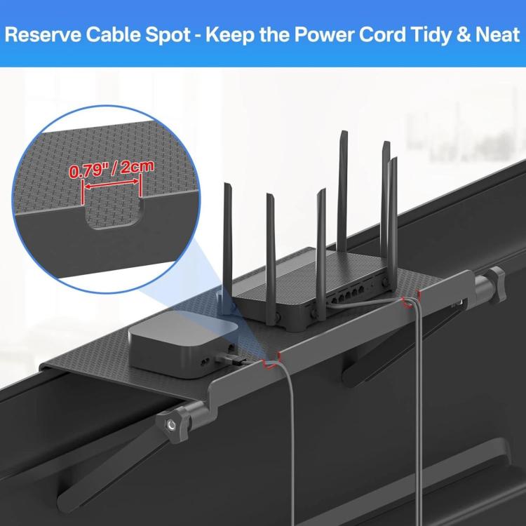 13-Inch Wall-Mounted Adjustable TV Top Shelf