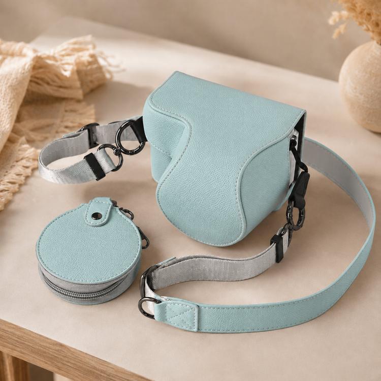 For Sony ZV-E10 II / ZV-E10M2 PU Leather Camera Case Bag Detachable 2-in-1 Full Cover and Half Case Base Shoulder Strap & Lens Cap Pouch included