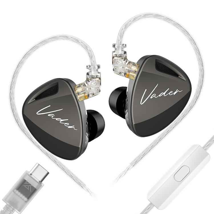 KZ Vader 6-driver Dynamic In-Ear Hi-Fi Music 1.2m Wired Earphones, Balanced Standard, Balanced With Mic, High-Resolution Standard, High-Resolution With Mic, Balanced With Mic Type-C, High-Resolution With Mic Type-C