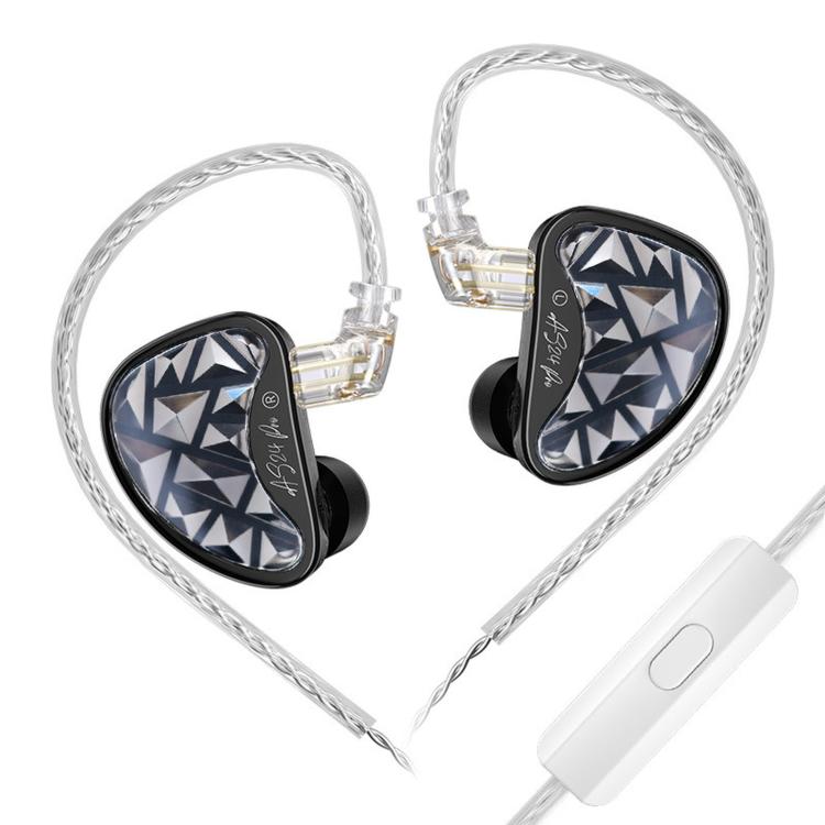 KZ AS24 PRO 24-driver Dynamic Driver HIFI In-Ear 1.2m Wired Gaming Earphones, Basic Without Mic, Basic With Mic, Tuned Without Mic, Tuned With Mic