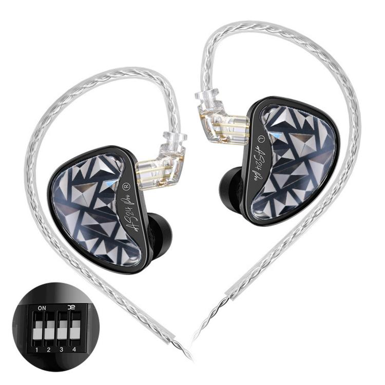 KZ AS24 PRO 24-driver Dynamic Driver HIFI In-Ear 1.2m Wired Gaming Earphones, Basic Without Mic, Basic With Mic, Tuned Without Mic, Tuned With Mic