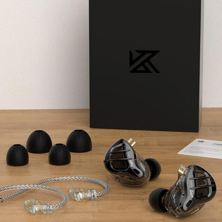KZ-ZAR 1DD + 7BA HiFi In-Ear 1.2m Wired Earphones, Standard, With Mic