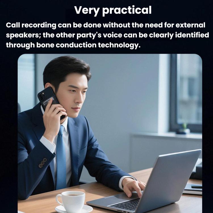 CB08 Portable Magnetic Smart AI Voice Recorder, Translation & Summary Audio Recorder, 32GB, 64GB