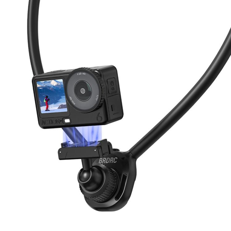 BRDRC Magnetic Quick-Release Neck Brace For First-Person Perspective Shooting, For DJI Osmo Action 6 / Nano, For DJI Osmo Action 3 / 4 / 5 Pro