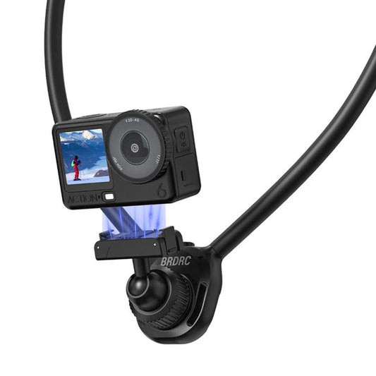 BRDRC Magnetic Quick-Release Neck Brace For First-Person Perspective Shooting, For DJI Osmo Action 6 / Nano, For DJI Osmo Action 3 / 4 / 5 Pro