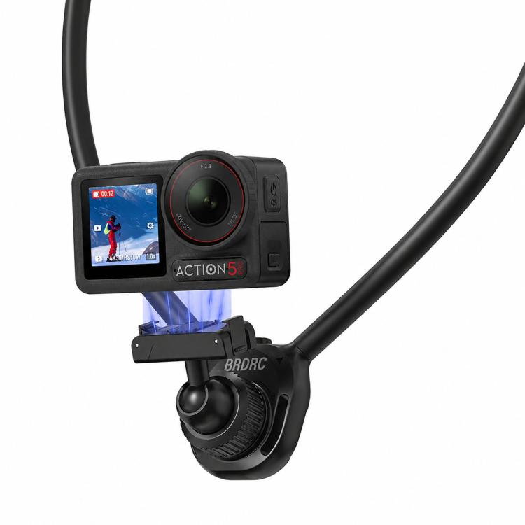 BRDRC Magnetic Quick-Release Neck Brace For First-Person Perspective Shooting, For DJI Osmo Action 6 / Nano, For DJI Osmo Action 3 / 4 / 5 Pro