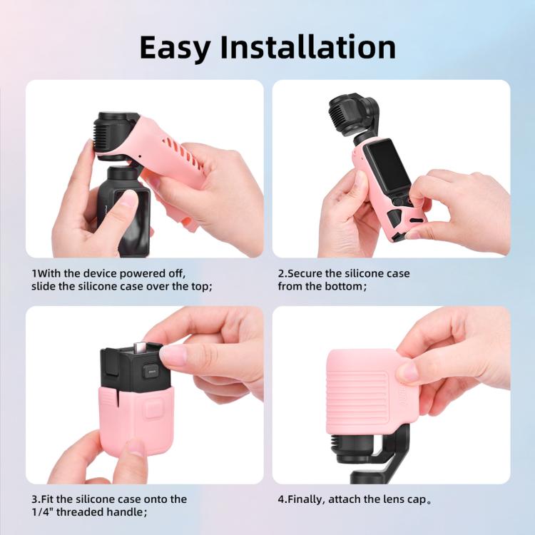 For DJI Osmo Pocket 4 BRDRC Display Sunshade Protective Silicone Case