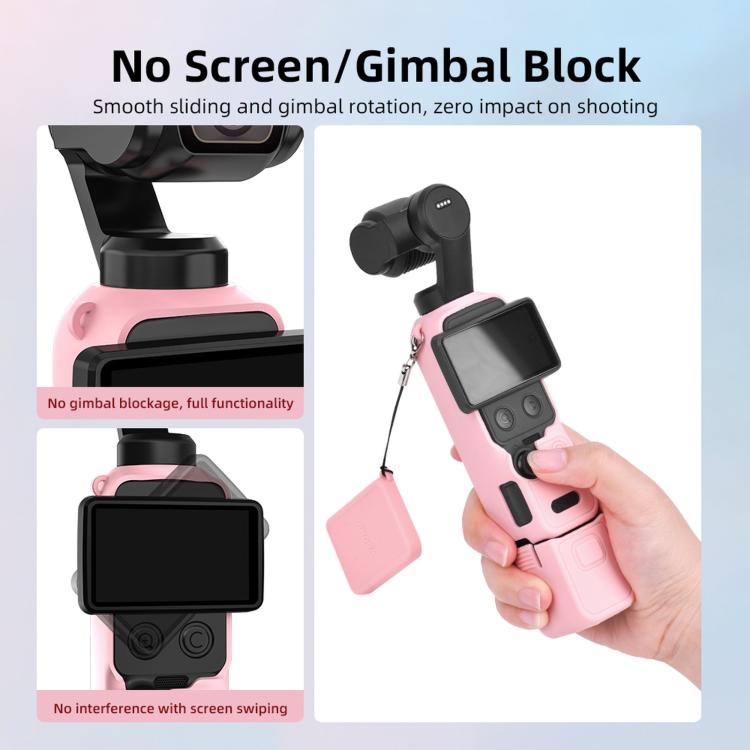 For DJI Osmo Pocket 4 BRDRC Display Sunshade Protective Silicone Case