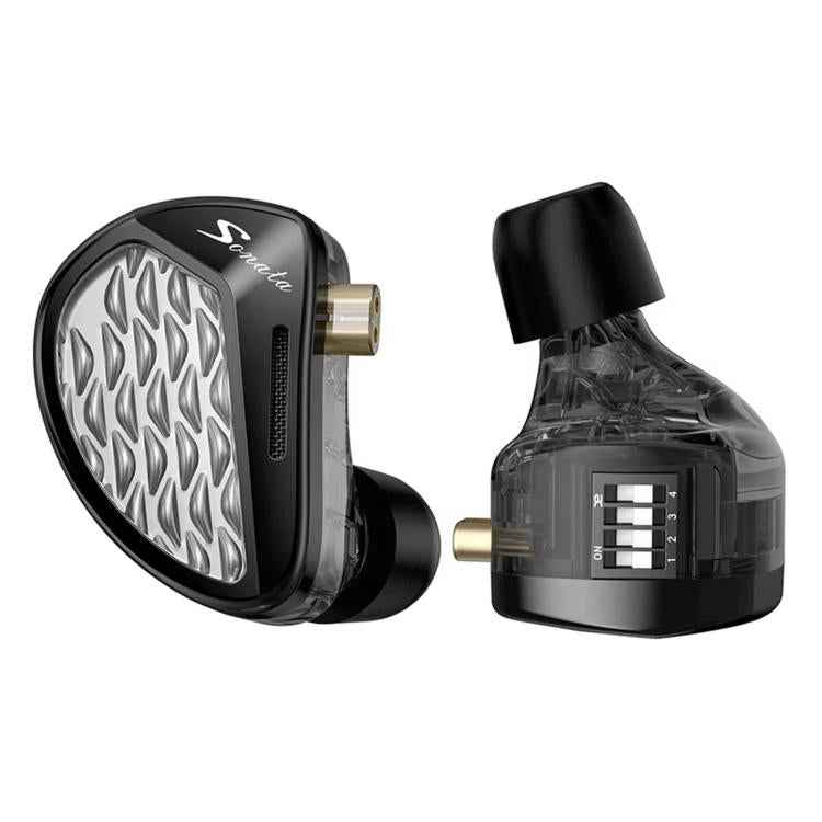 KZ Sonata Balanced Armature In-Ear Hi-Fi Music 1.2m Wired Earphones, Standard, Adjustable