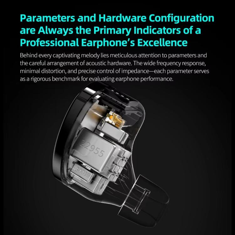 KZ Sonata Balanced Armature In-Ear Hi-Fi Music 1.2m Wired Earphones, Standard, Adjustable