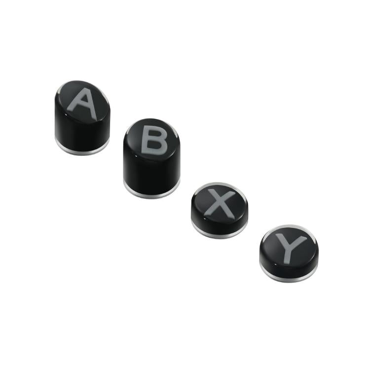 GuliKit NS62 Controller Keycap Set for KK3 / ES / TT Series Switch-Style Layout Replacement ABXY Buttons with Metal Keypuller, NS62 Gray, NS62 Black