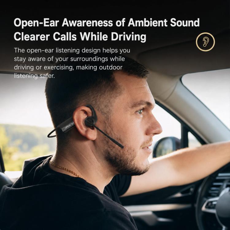 ENC Noise Reduction Bone Conduction Bluetooth Earphones Clear Call Wireless Microphone
