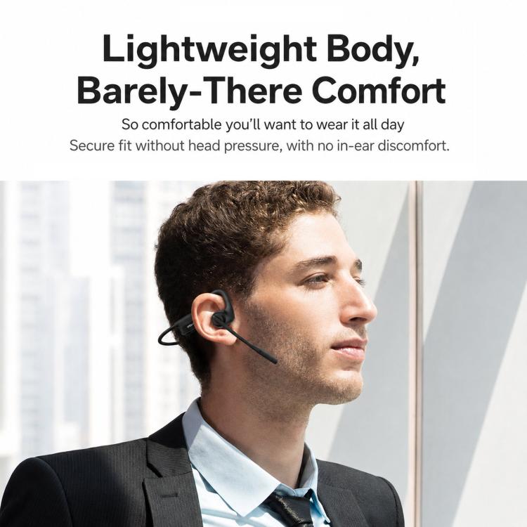 ENC Noise Reduction Bone Conduction Bluetooth Earphones Clear Call Wireless Microphone
