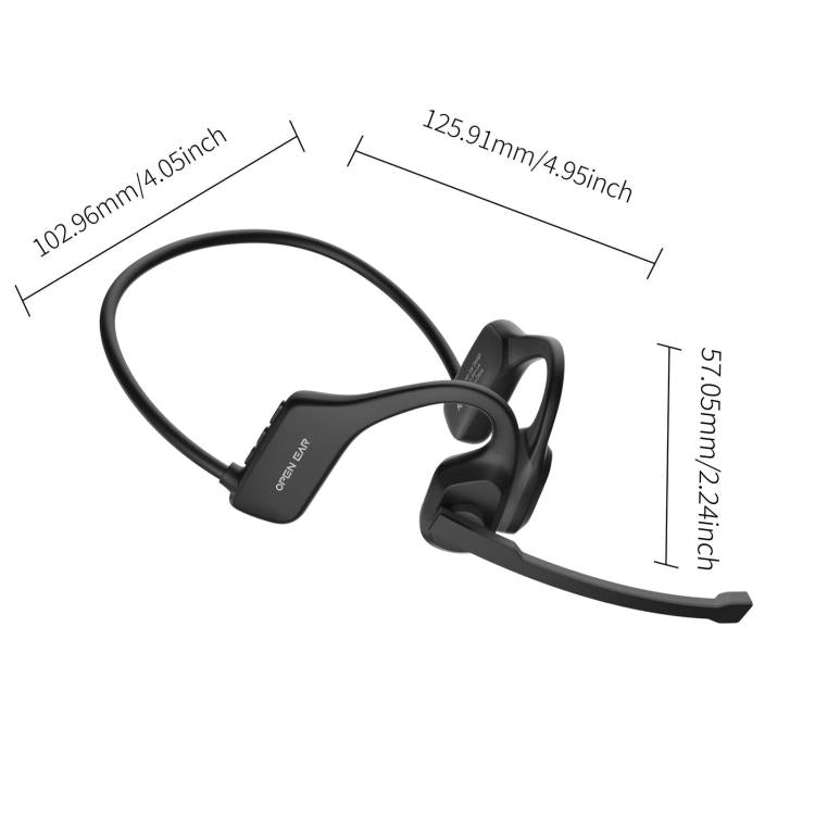 ENC Noise Reduction Bone Conduction Bluetooth Earphones Clear Call Wireless Microphone